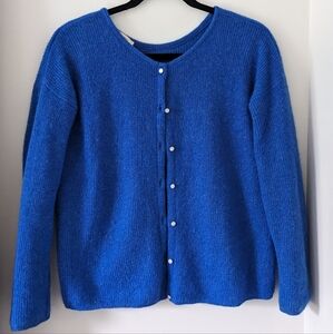 Sezane Gaspard Cardigan Bright Blue XS